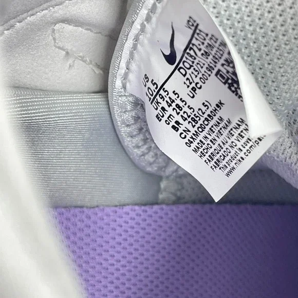 Nike Mens Air Force 1 Mid React Summit White Icy Shoes Size 10.5 DQ1872-101 - Picture 8 of 9